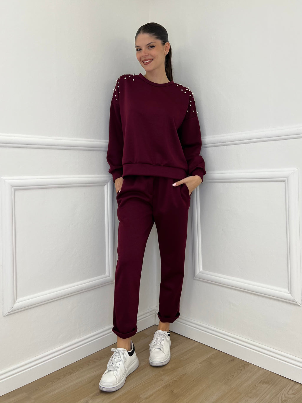 Pantalone Felpa 2252 Bordeaux - Bazar Abbigliamento