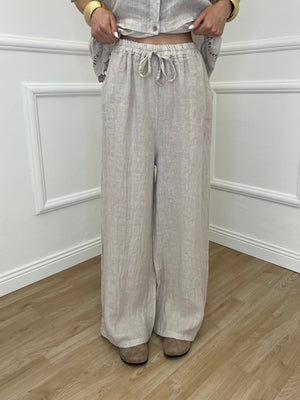 Pantalone Palazzo Lino I586 Beige