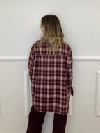 Camicia Check Flanella Cristalli 01717 Burgundy