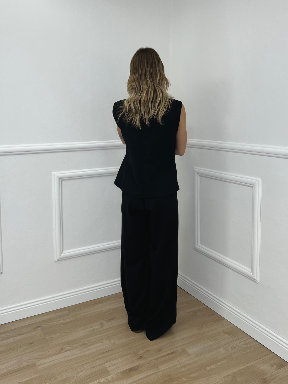 Pantalone Palazzo Spacco 1454 Nero