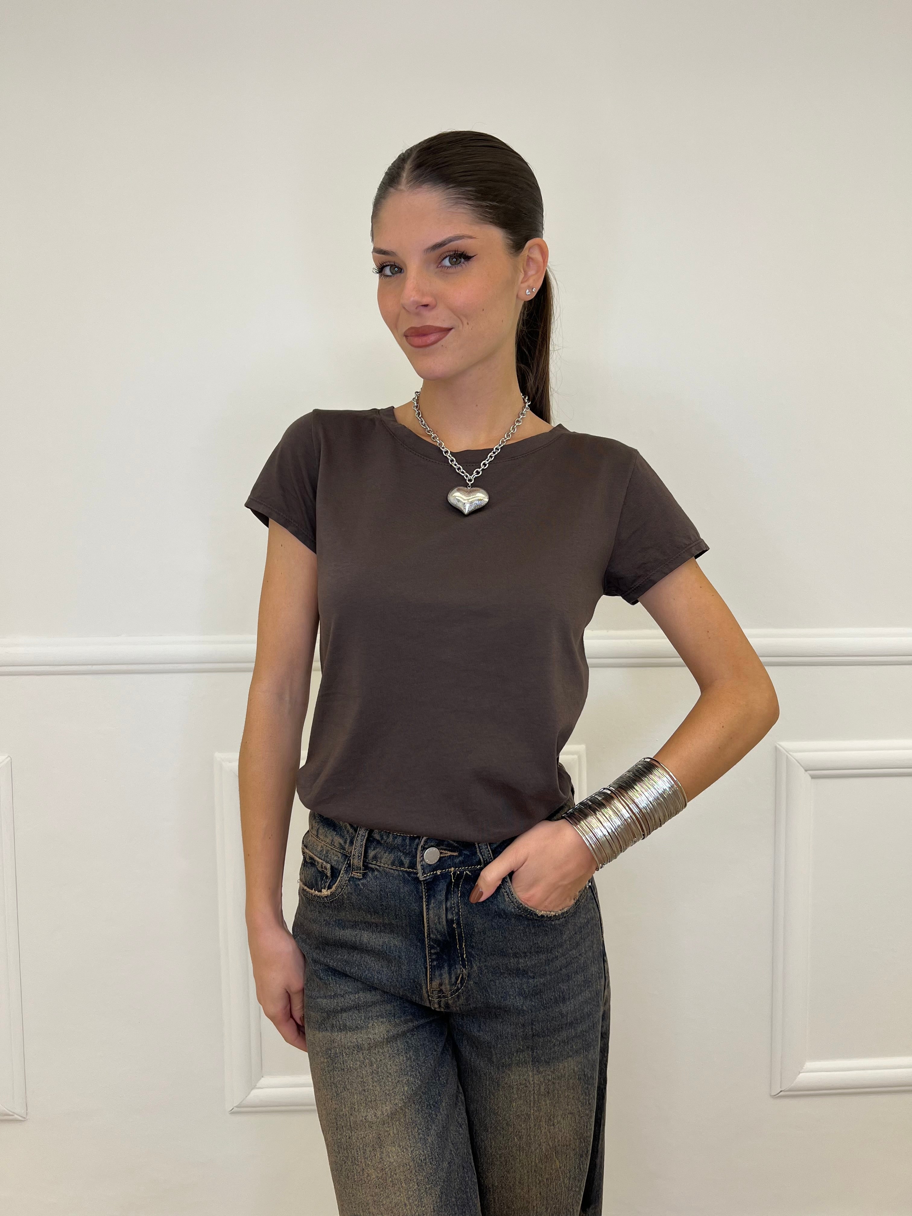 T-shirt Basic V0550 Moro