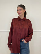Camicia Satin Strop 4962584 Burgundy