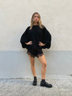 Maglia Mohair Pipistrello A132 Nero