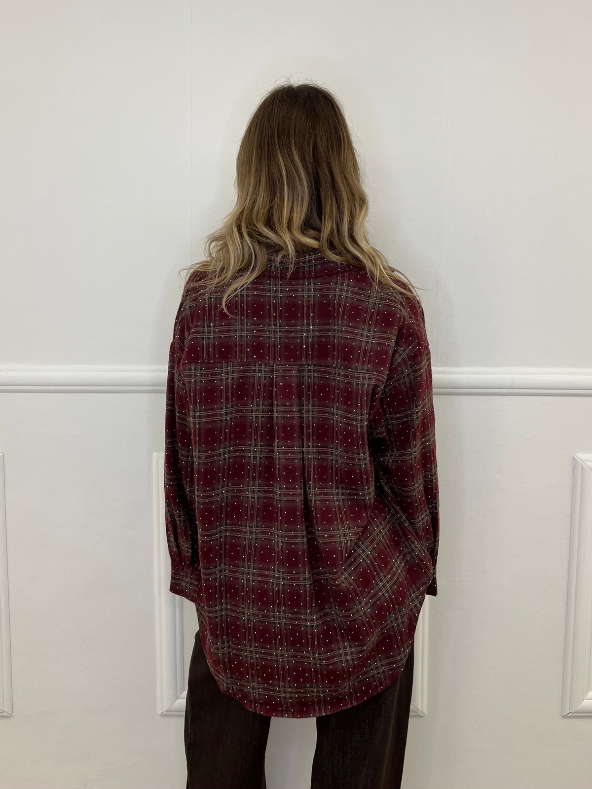 Camicia Check Strass 19108 Bordeaux