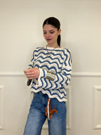 Maglia Traforata Ondine 10514 Avio