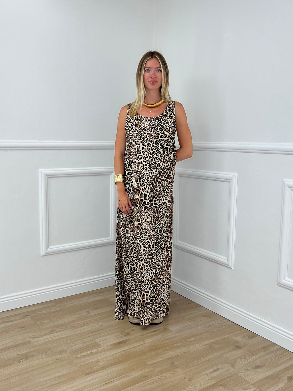 Vestito Viscosa Animalier 765 Maculato