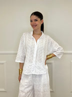 Camicia Coreana Sangallo 11392 Bianco