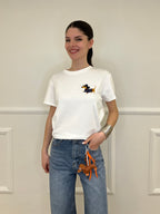 T-shirt Bassotto Ricamato 26188