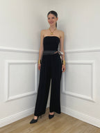 Tuta a Fascia Con Foulard 22498 Nero