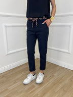 Pantalone Cotone Fusciacca 1508 Blu