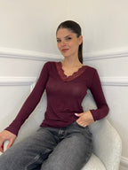 Maglia Light Cashmere Pizzo 26546A - Bazar Abbigliamento