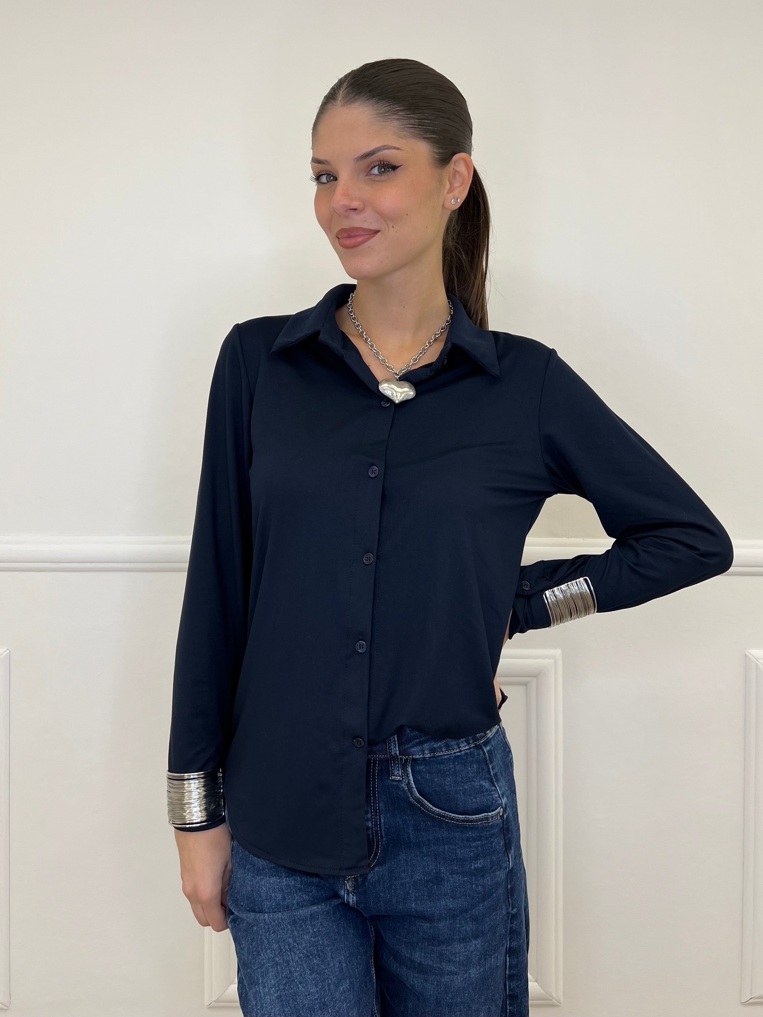 Camicia Jersey 6399 Blu