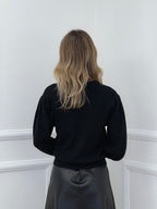 Maglia Maniche a Palloncino 9555 Nero