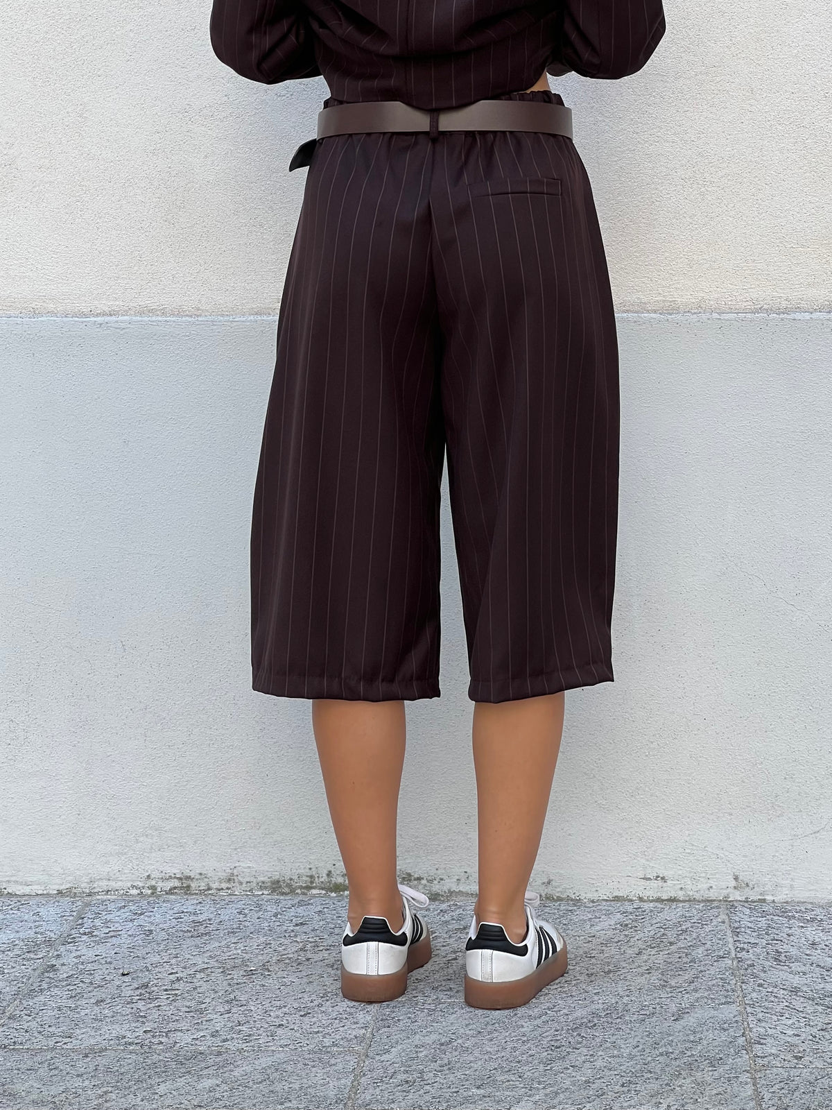 Bermuda Gessato 5891 Marrone