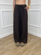 Pantalone Lino Coulisse 23216 Moro
