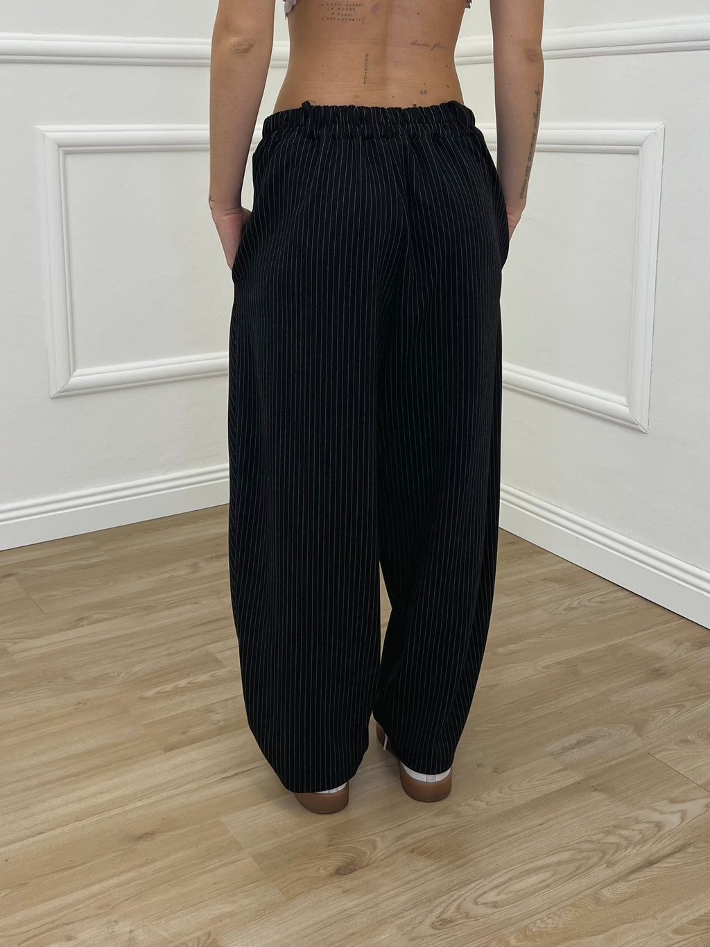 Pantalone Gessato Portafoglio PM 5970 Nero