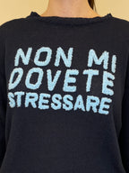 Maglia "Non Mi Dovete Stressare" 3695 Blu