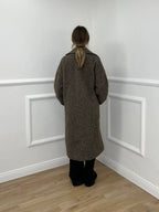 Cappotto Doppiopetto Bouclè 6822 Taupe