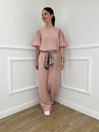 Pantalone Cupro Fusciacca 20527 Rosa