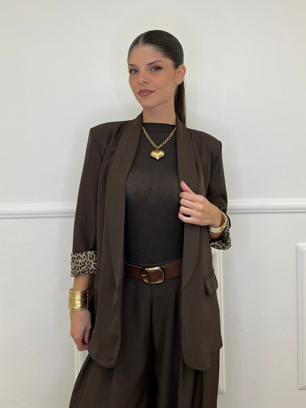 Spotted Interior Jacket 25623 Moro