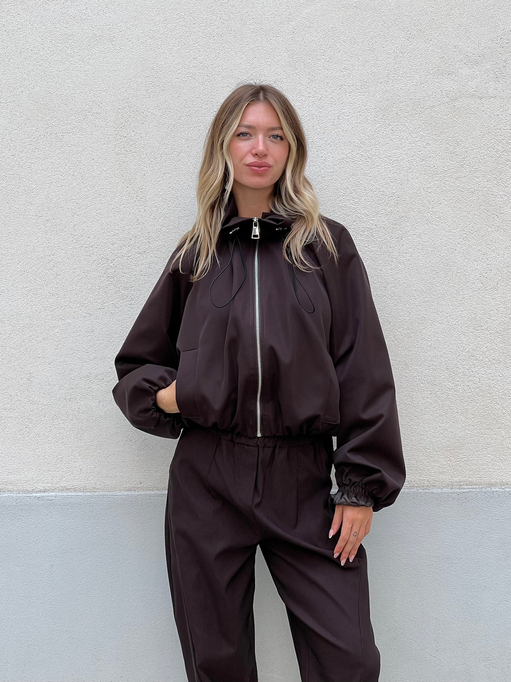 Giacca Bomber 11503 Marrone
