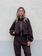 Giacca Bomber 11503 Marrone