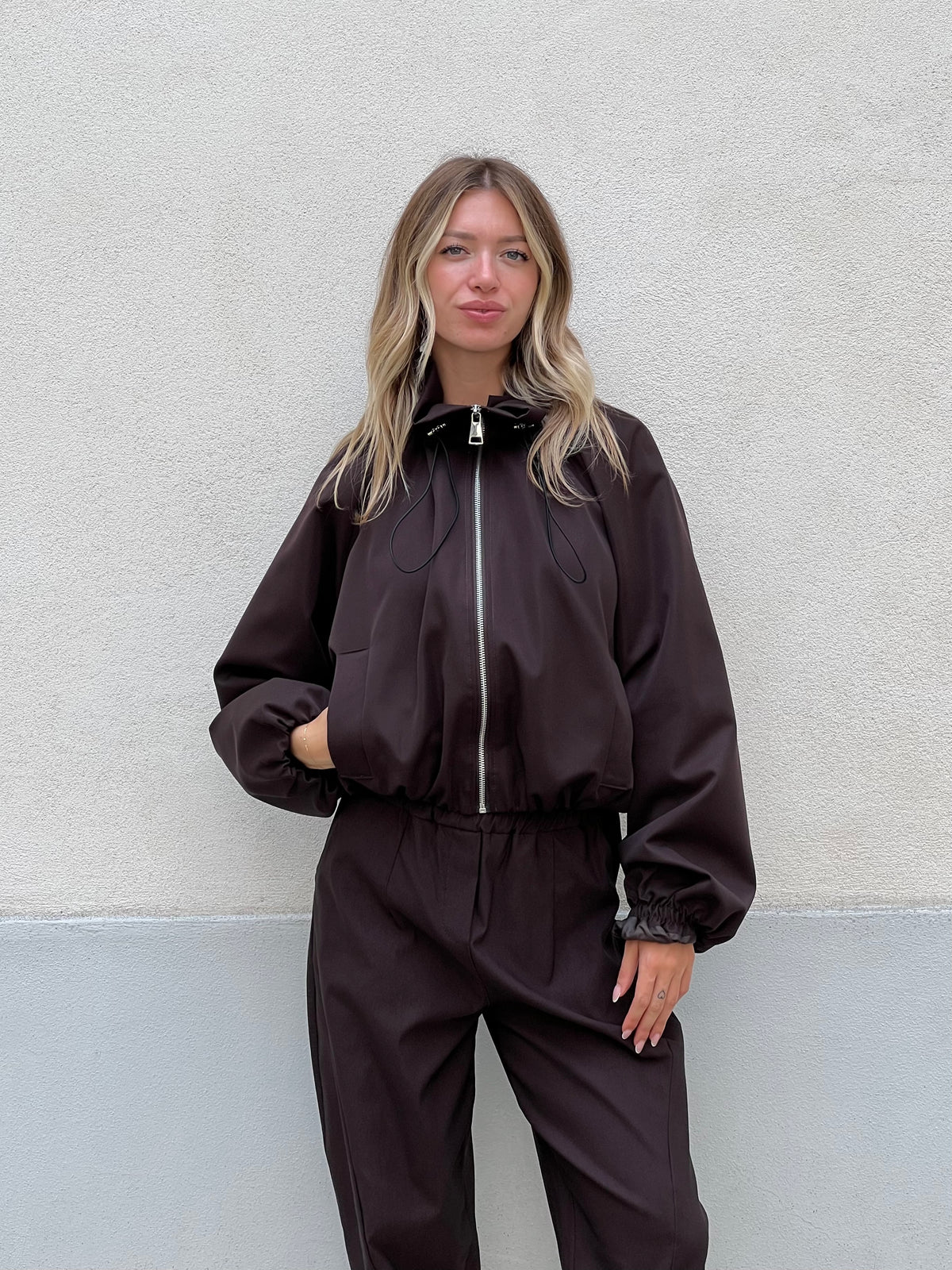Giacca Bomber 11503 Marrone