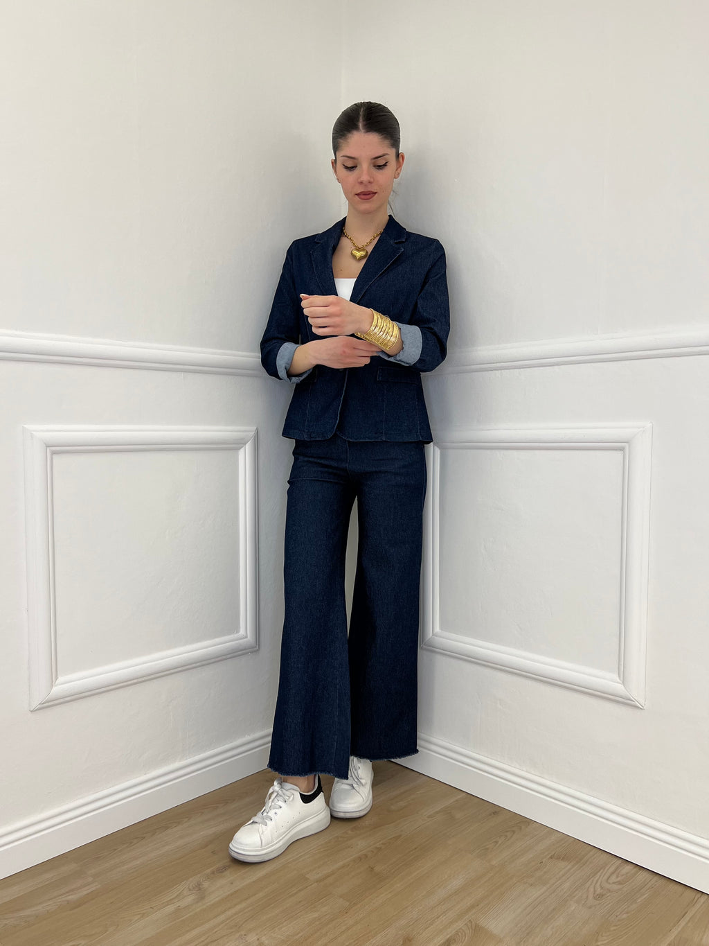 Blazer Chambray 2418 Blu