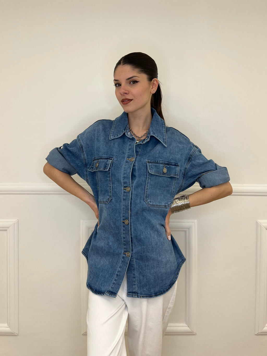 Giacca Denim Oversize 119-2118