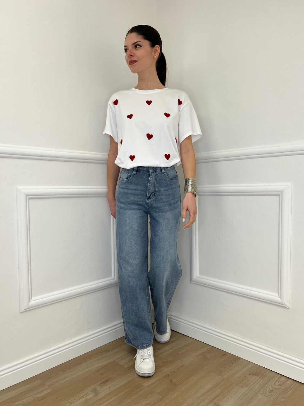 Jeans Wide Leg 6616 Azzurro