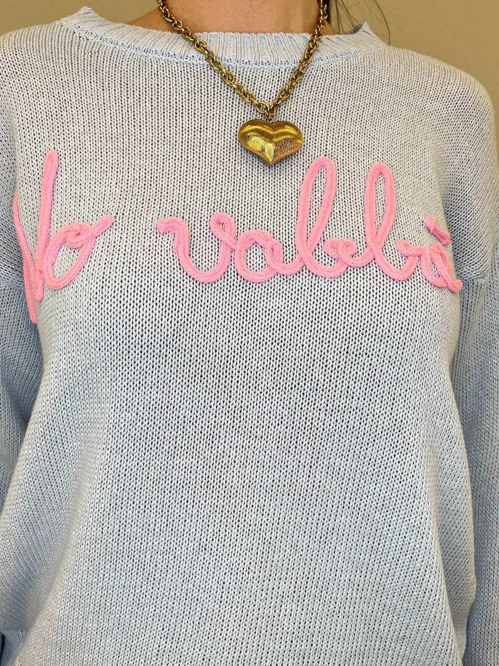 Maglia No Vabbè A0242 Azzurro