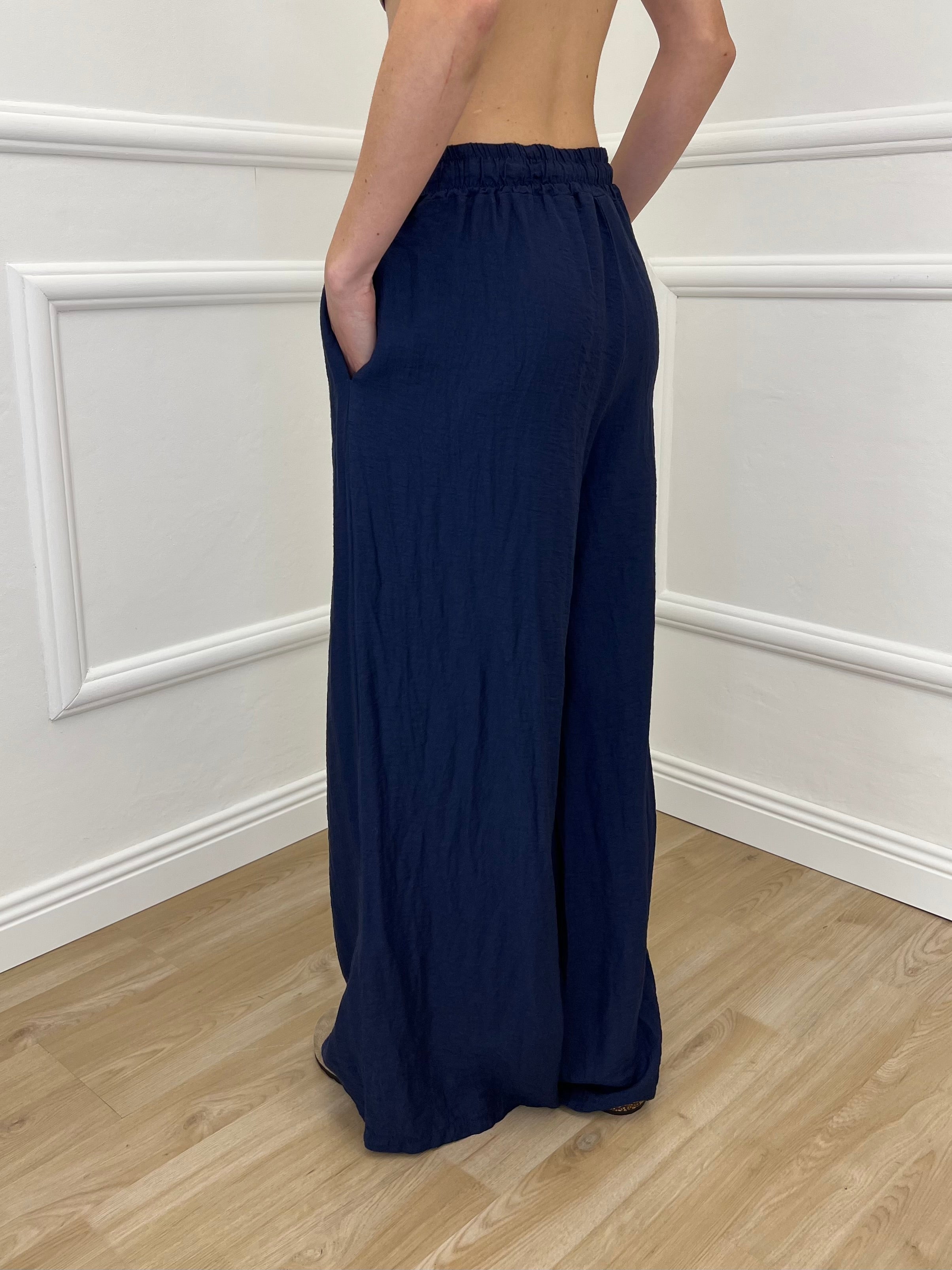Tailleur In Lino e Tencel 26301 Blu