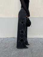 Jeans a Palazzo Stelle 9393 Antracite