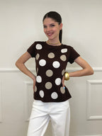 T-shirt Regular Fit Pois