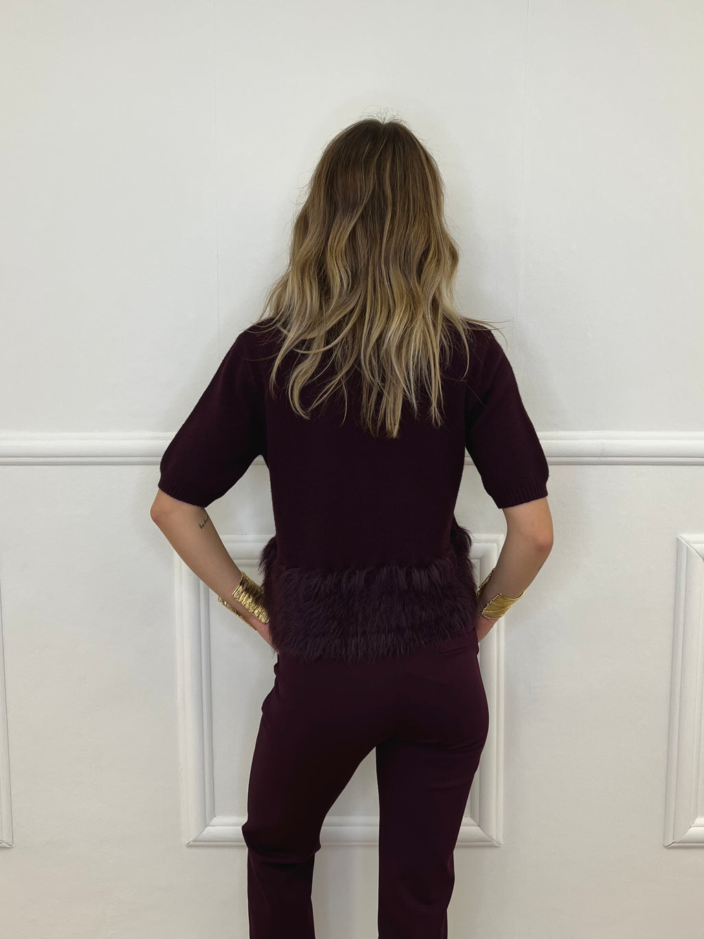 Maglia Fondo Fluffy 7388 Burgundy
