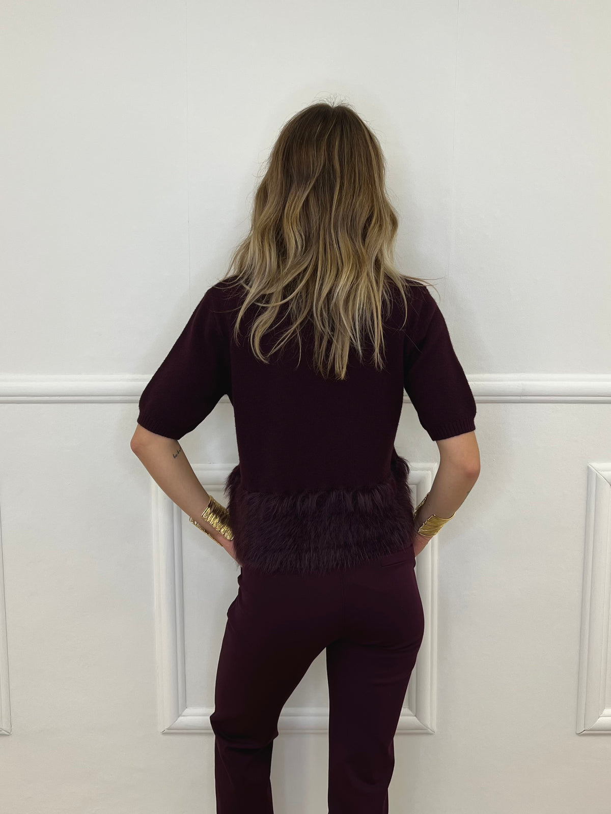 Maglia Fondo Fluffy 7388 Burgundy