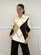 Maglia Camicia Losanghe 11116 Moro