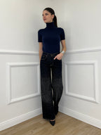 Jeans Strass 2377 Blue Black