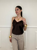 Top Satin Pizzo 1542