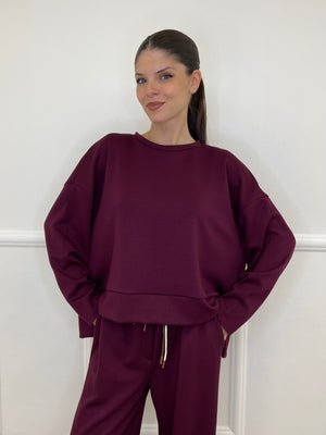 Felpa Over Spacchi 27580 Bordeaux