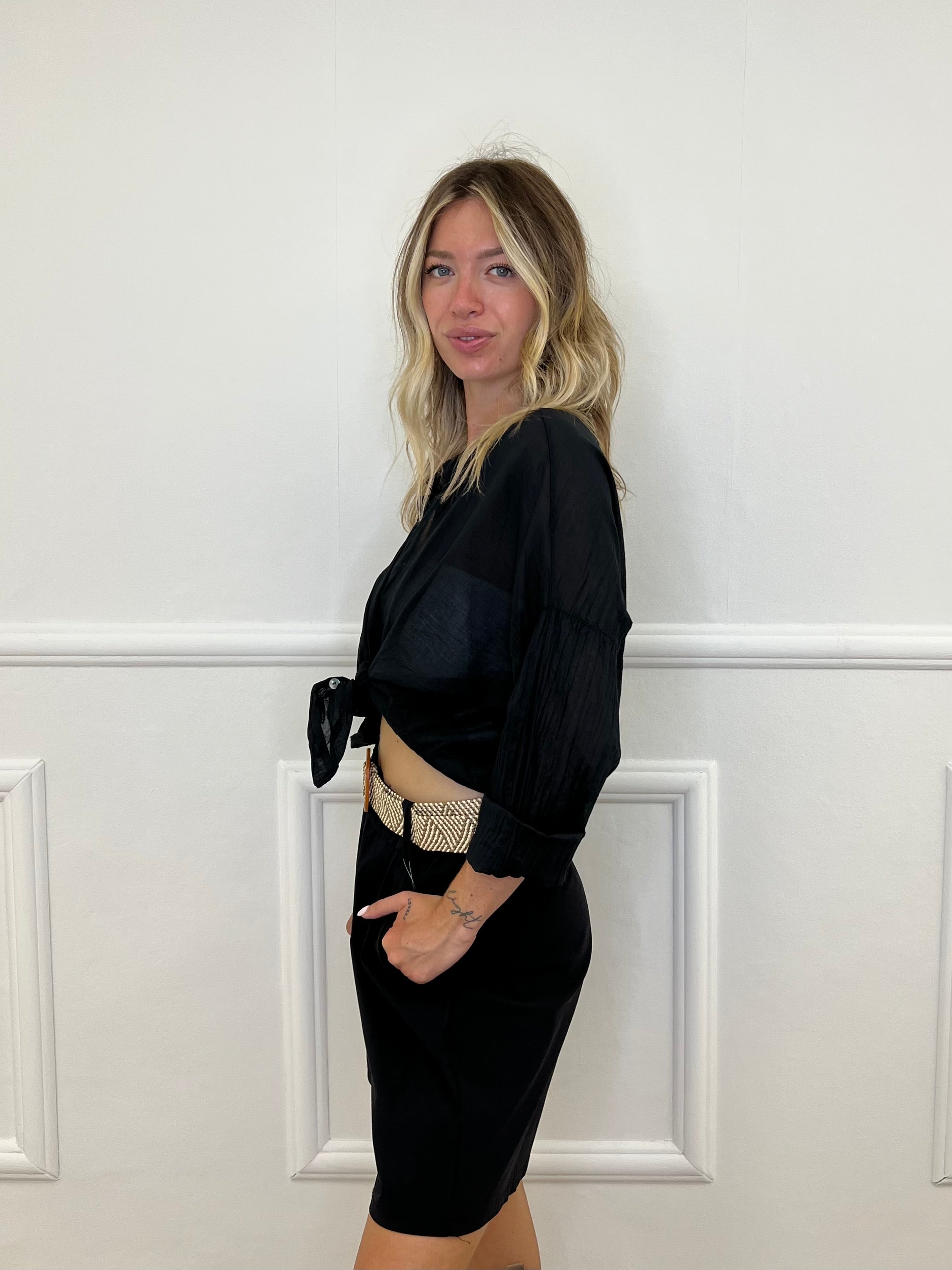 Camicia Over Soft 6040 Nero