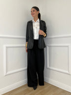 Pantalone Gessato 7158 Nero