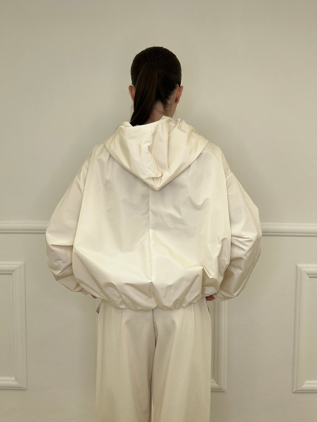 Giubbino Taffetà Cappuccio 5029 Panna