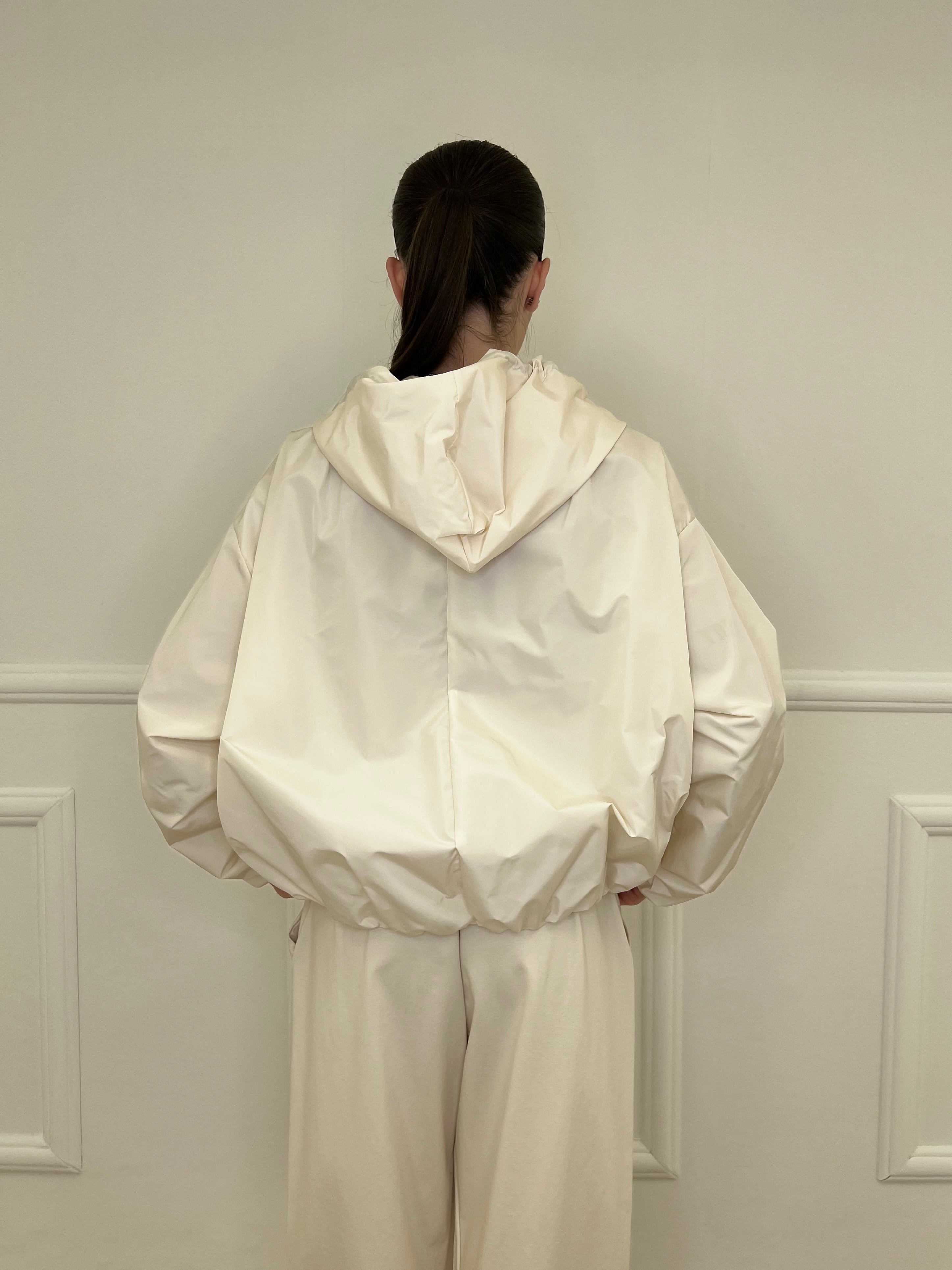 Giubbino Taffetà Cappuccio 5029 Panna