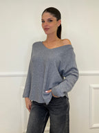Basic V-Neck Sweater 22325