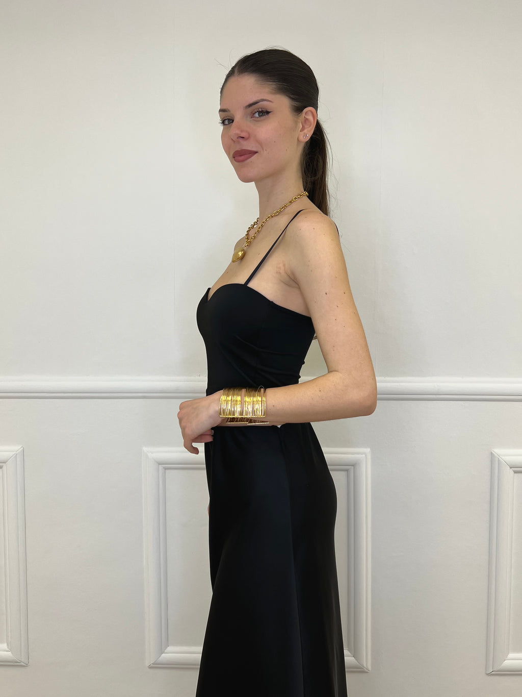 Top Con Spalline 25206 Nero
