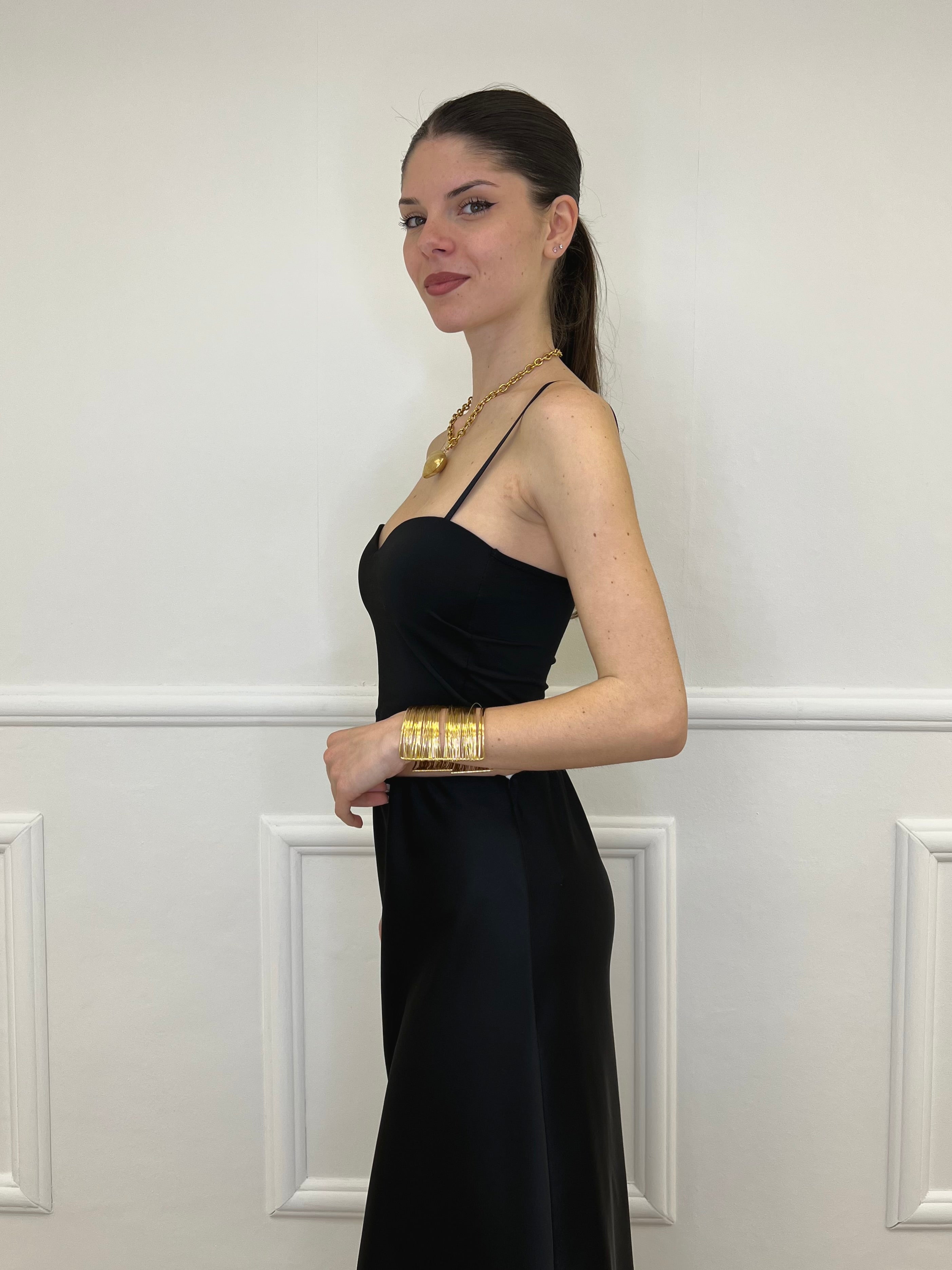 Top Con Spalline 25206 Nero