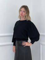 Maglia Maniche a Palloncino 9555 Nero