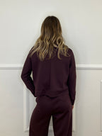 Tuta Oversize Girocollo D27629 Burgundy