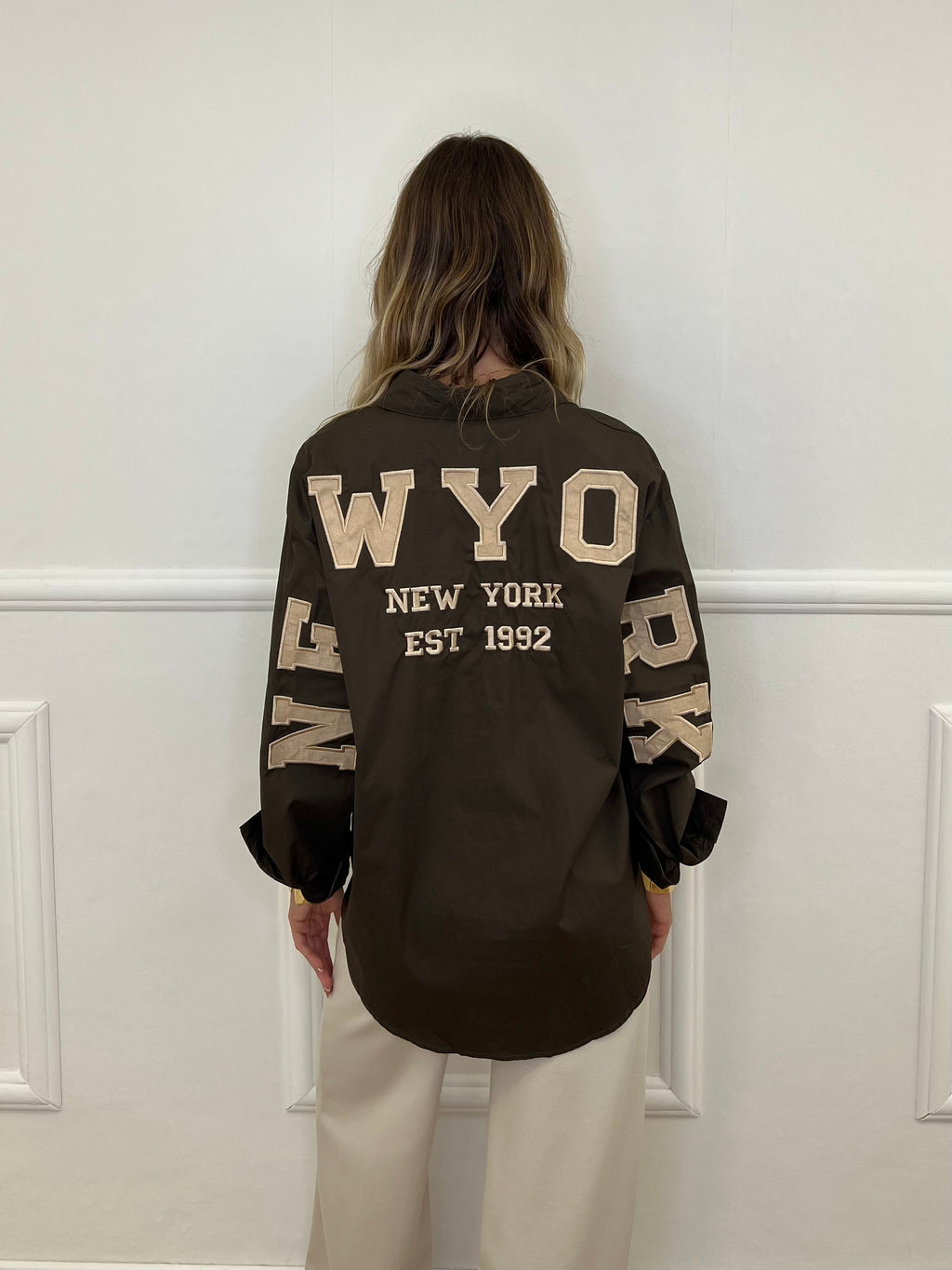 Camicia Over New York 9876 Marrone